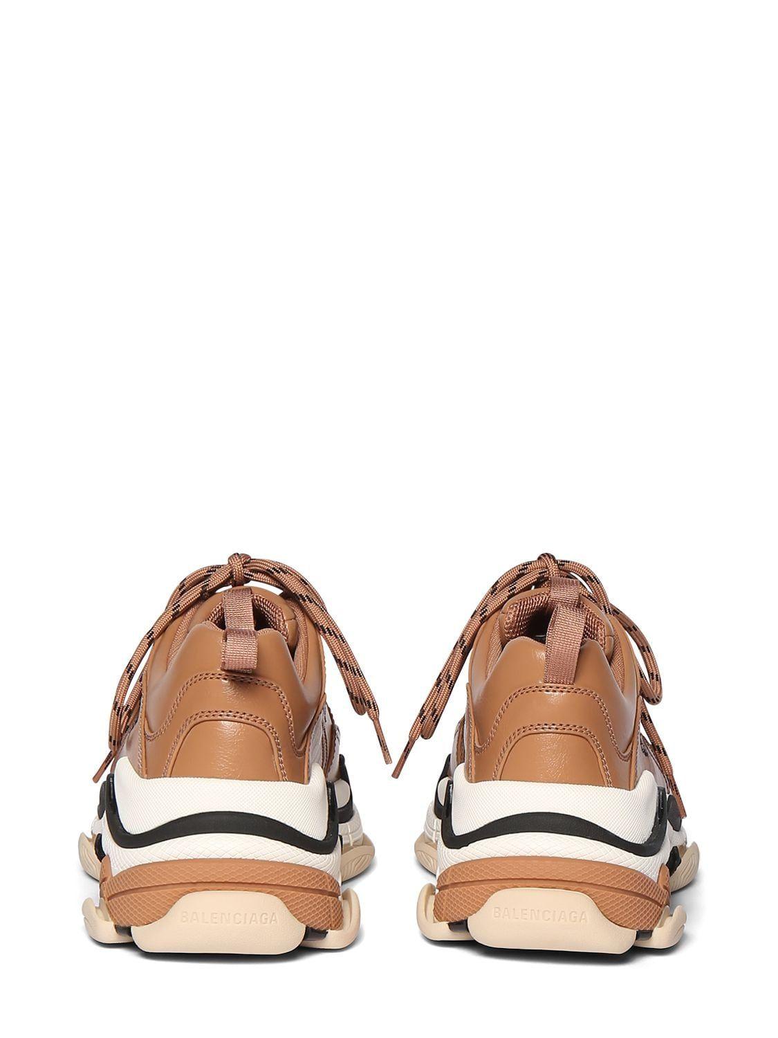Balenciaga Triple S Sneakers in Brown for Men | Lyst