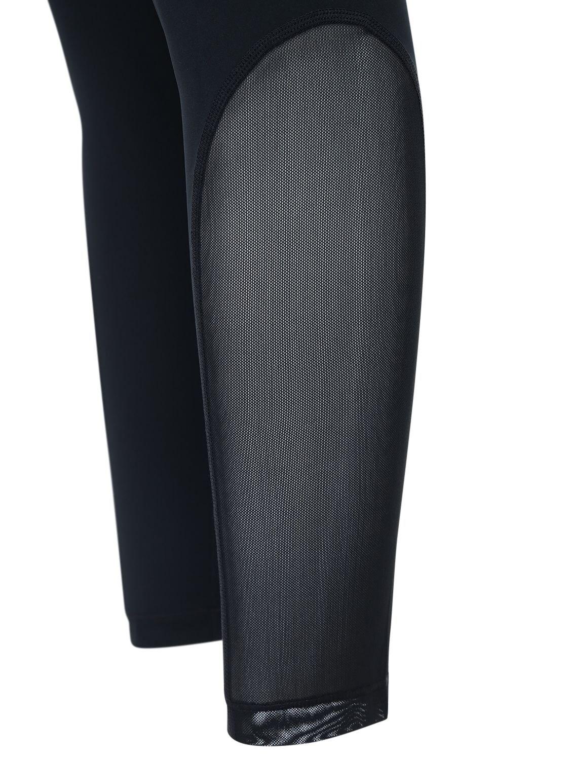 nike pro training cross over leggings in black
