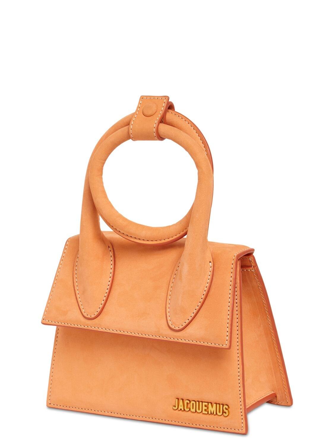 Jacquemus Le Chiquito Noeud Leather Bag in Orange | Lyst