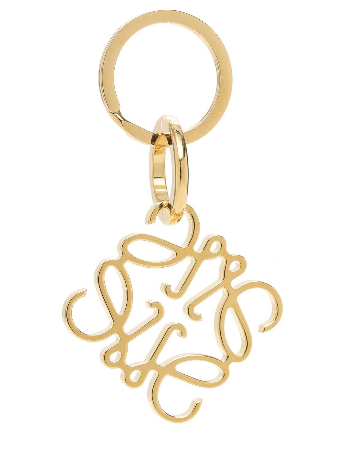 Loewe Anagram Keyring in Metallic for Men | Lyst Canada
