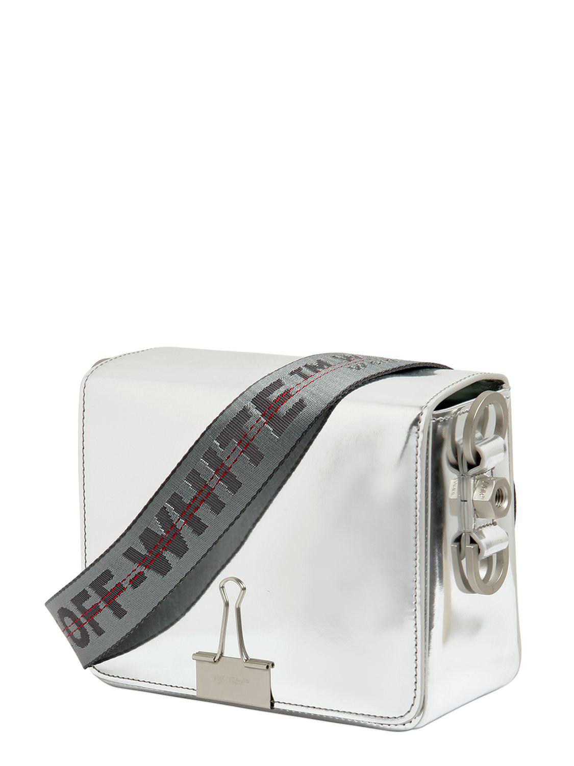 Off-White c/o Virgil Abloh Metallic Binder Clip Bag - Metallic Shoulder  Bags, Handbags - WOWVA48888