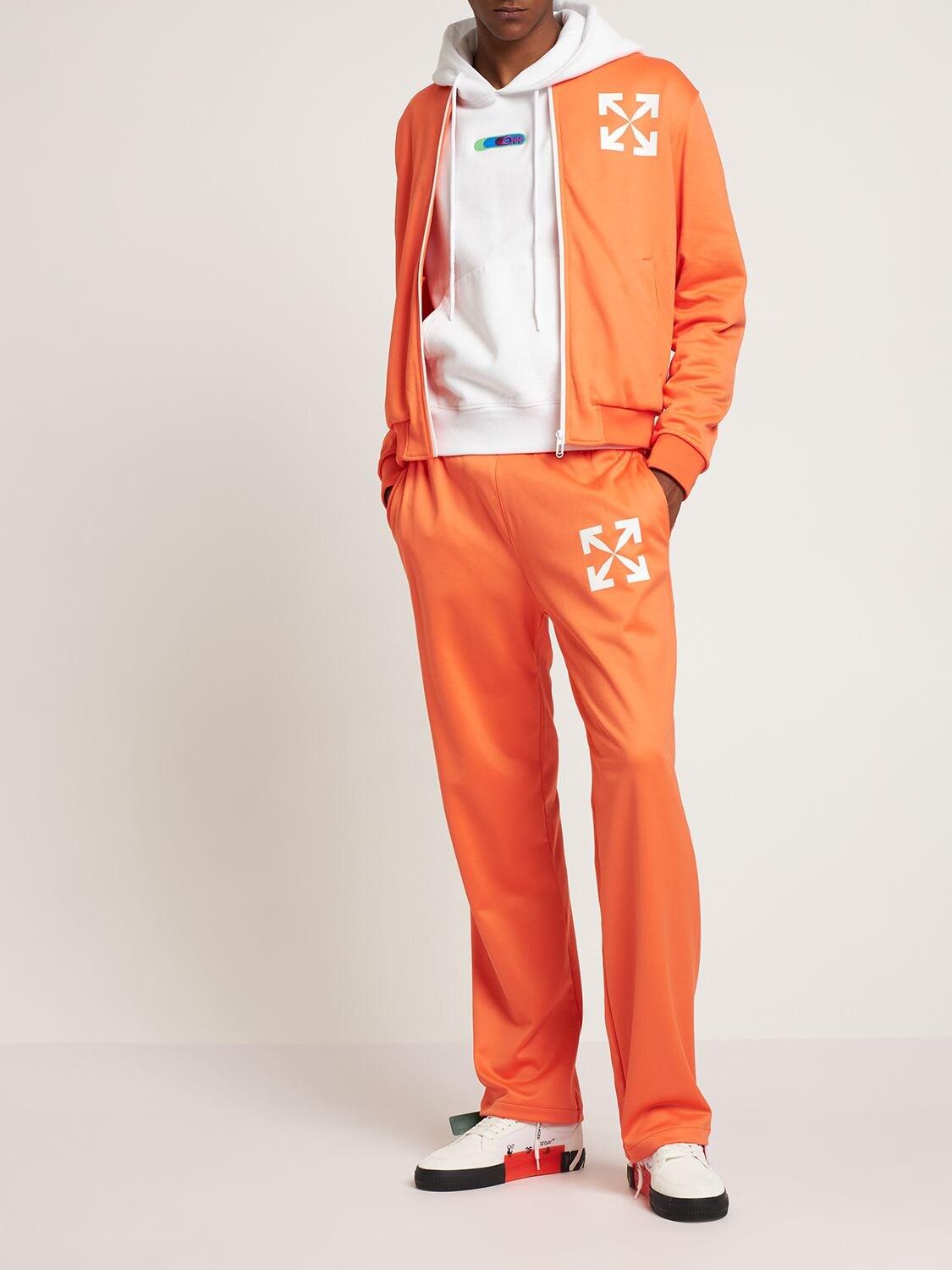 Single Arrow Track Pants in Orange 
