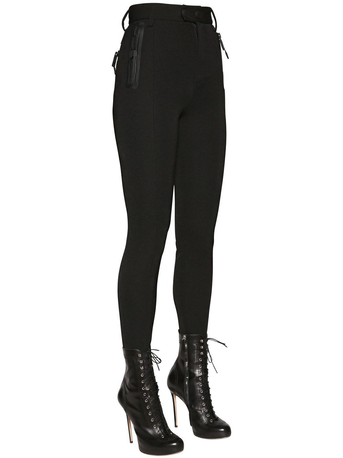 DSquared² Synthetic Heavy Lycra Ski Pants W/ Yokes in Black Lyst