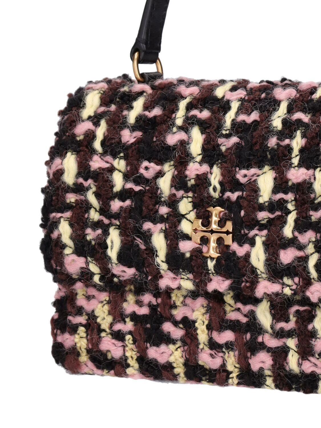 Tory Burch Kira Tweed Mini Top Handle Bag