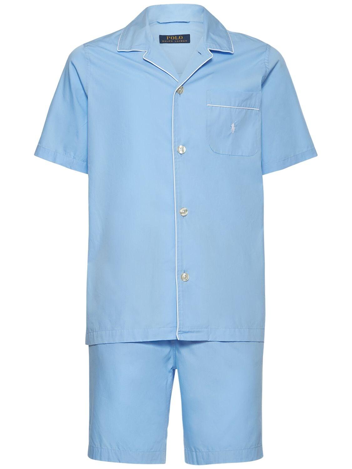 Pijama de algodón con botones Polo Ralph Lauren de hombre de color Azul |  Lyst