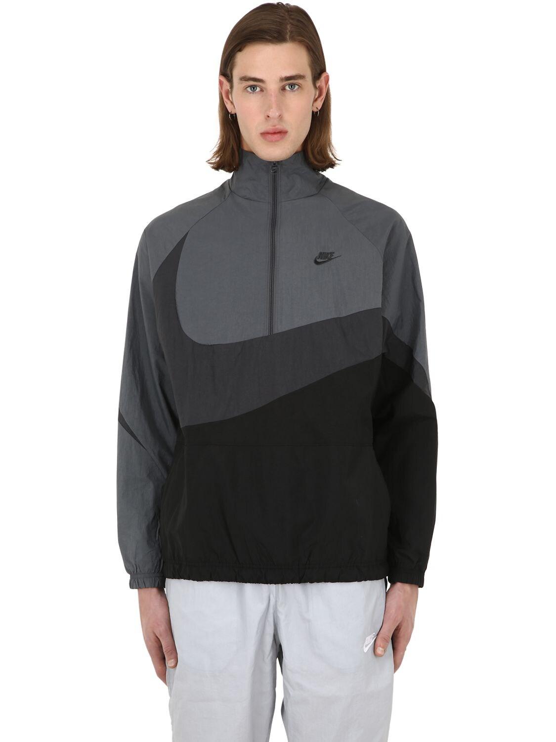 مخاط إزعاج يرتبط معتدل بردت خطأ nike sportswear swoosh woven half zip  jacket beskrivelse - wallpaperdesignsinhyderabad.com