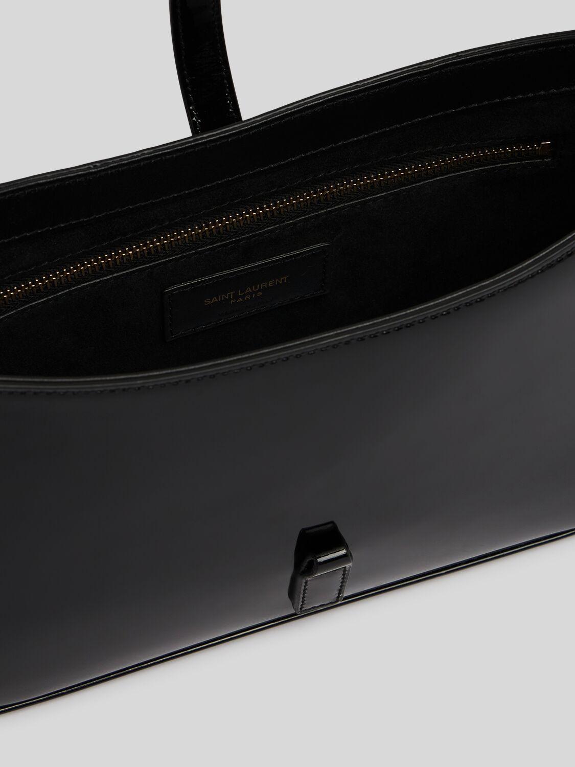 Saint Laurent Le 5 À 7 パテントレザーバッグ ブラック | Lyst