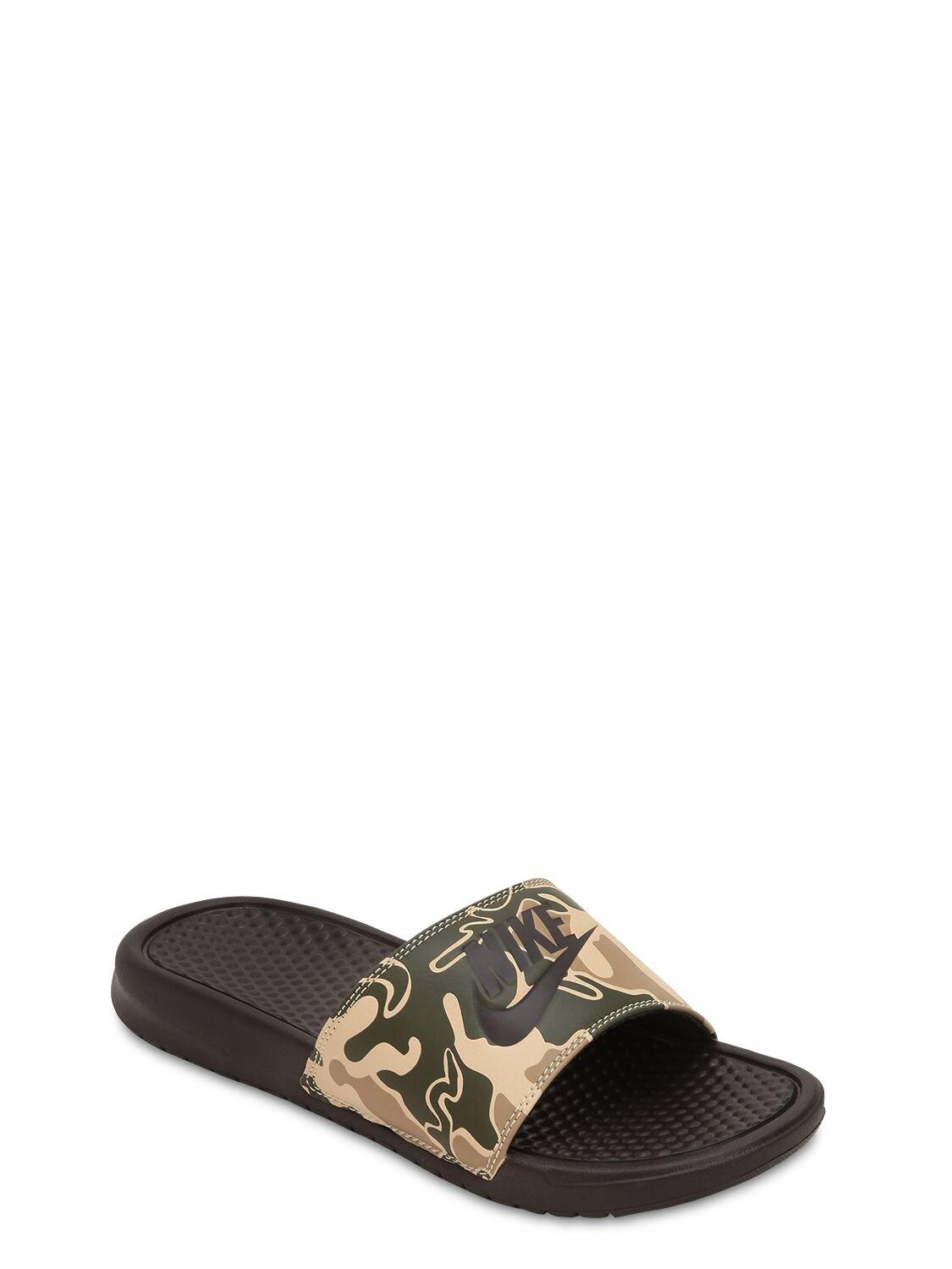nike slides just do it print