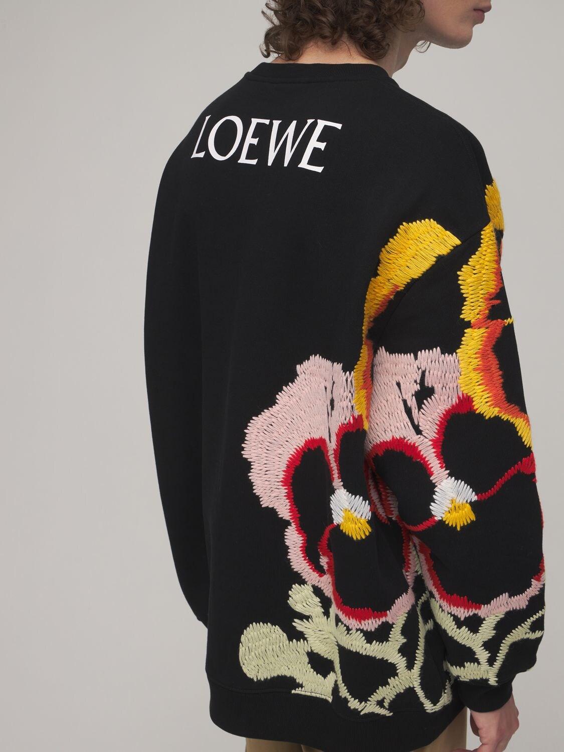 Loewe Pansies Embroidery Cotton 
