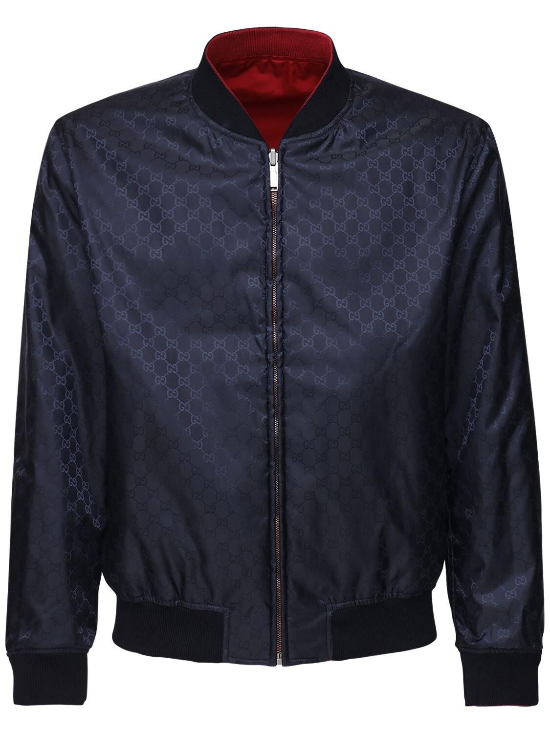 Gucci GG Pattern Reversible Bomber in 