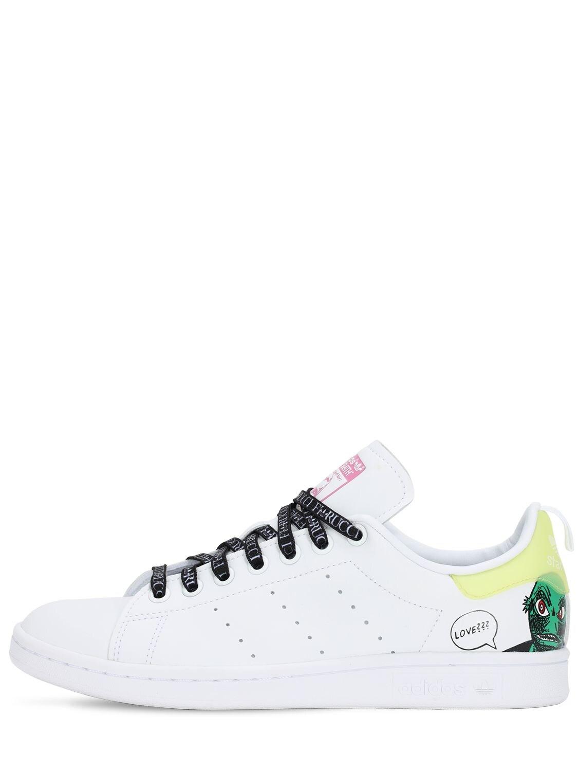 adidas Originals Fiorucci Stan Smith Printed Sneakers in White | Lyst