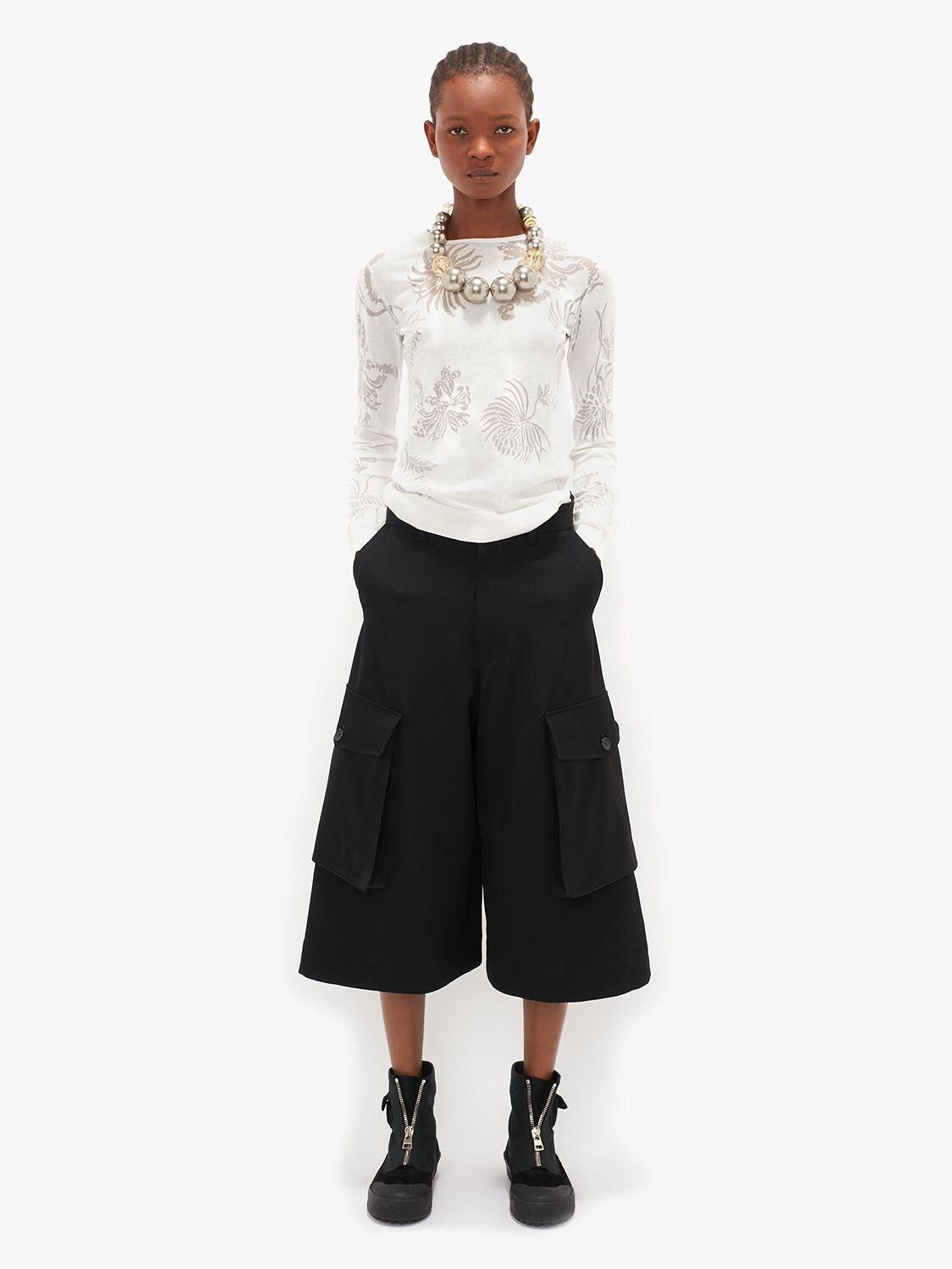 JW Anderson Wool Gabardine Wide Leg 