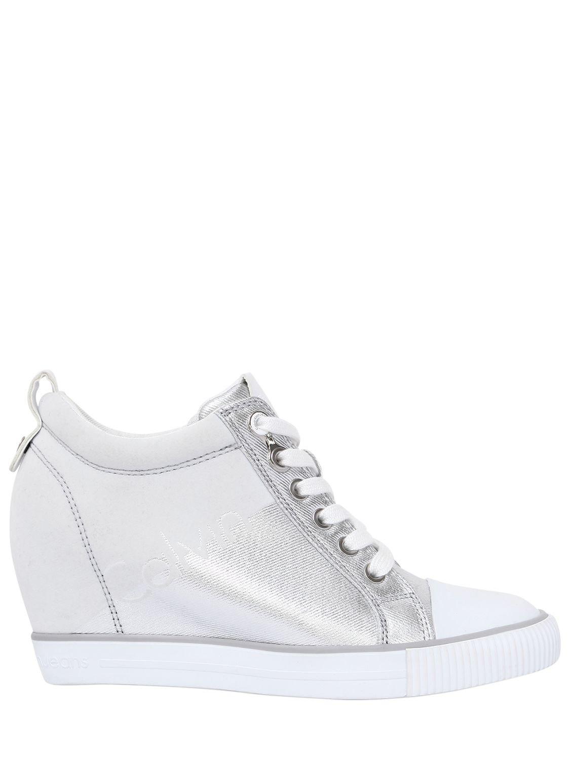 calvin klein wedge sneakers