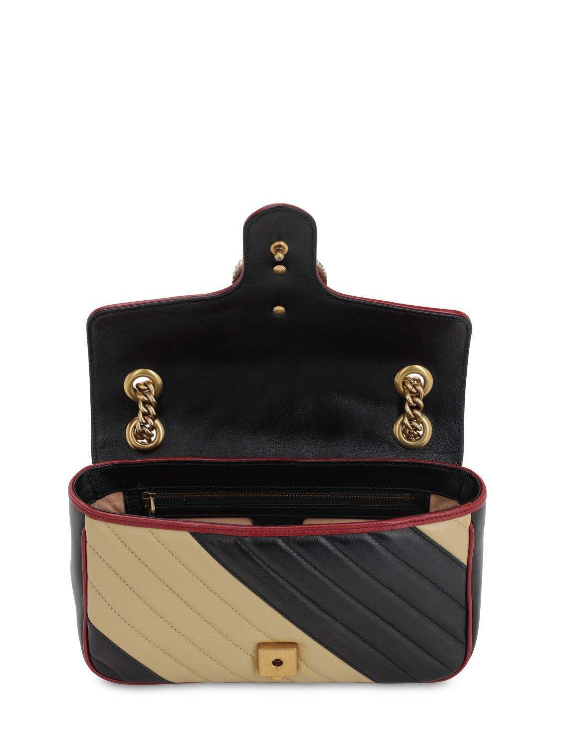 Black GG Marmont 2.0 small leather cross-body bag, Gucci