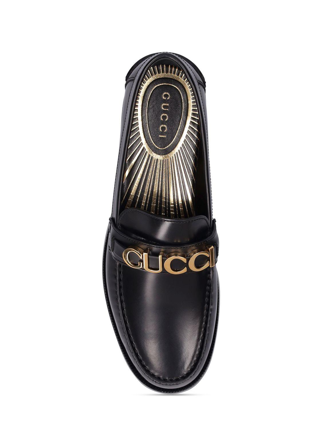 Gucci Leather Loafers in Black for Men | Lyst