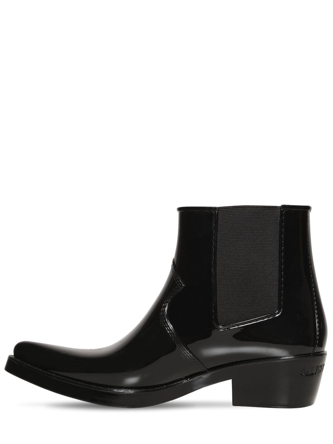 CALVIN KLEIN 205W39NYC Cole Rubber Boots in Black for Men | Lyst