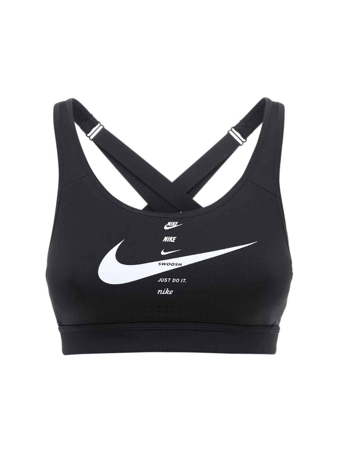 Nike Impact Strappy High Support Sports Bra in Black | Lyst