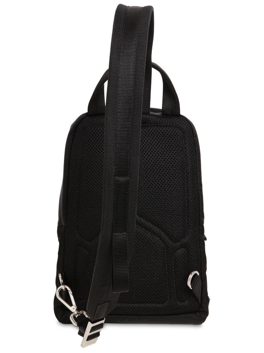 Prada Single Strap Backpack in Black for Men | Lyst