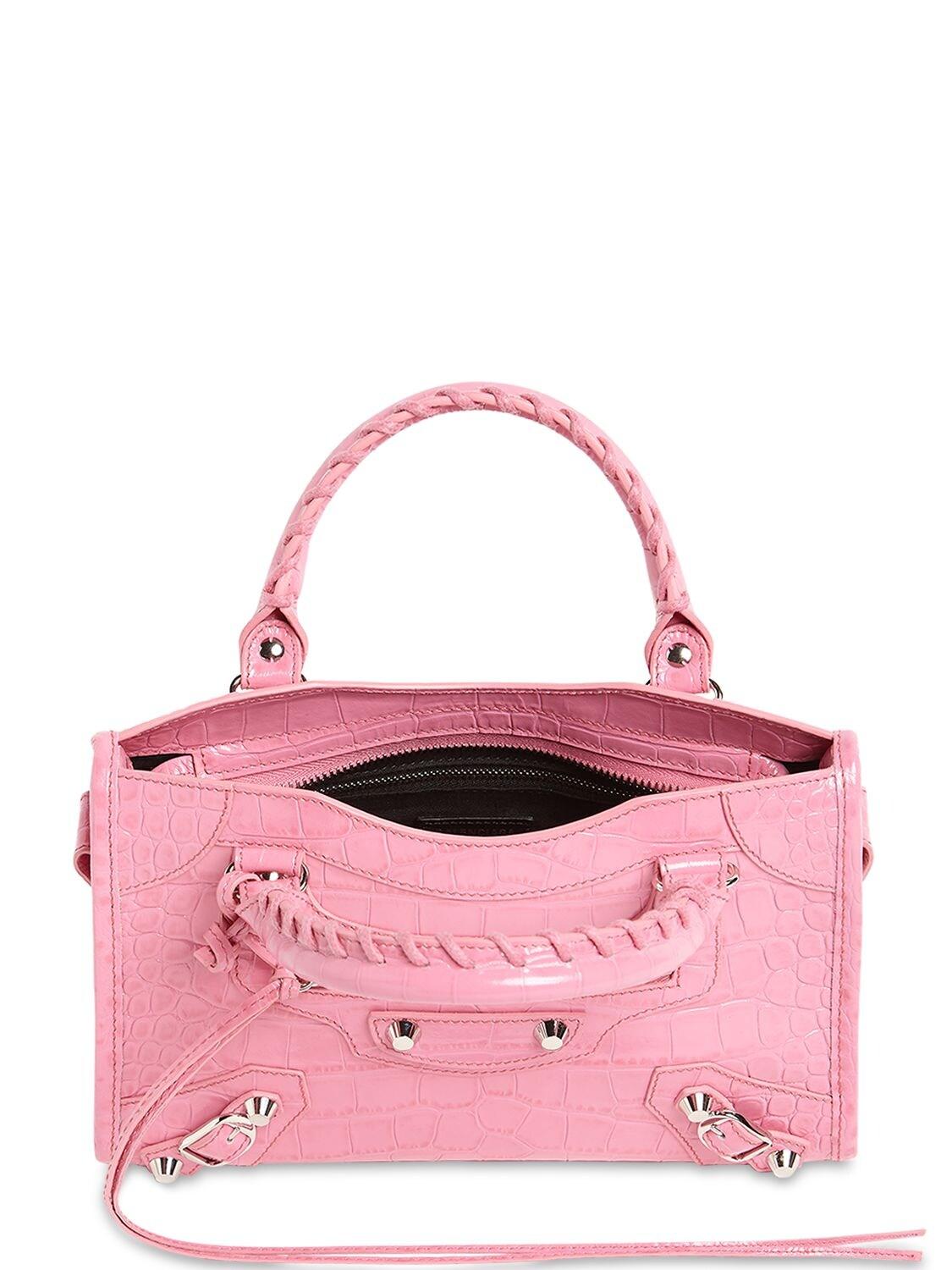 Balenciaga Hot Pink Leather Mini Classic City Bag - BOPF
