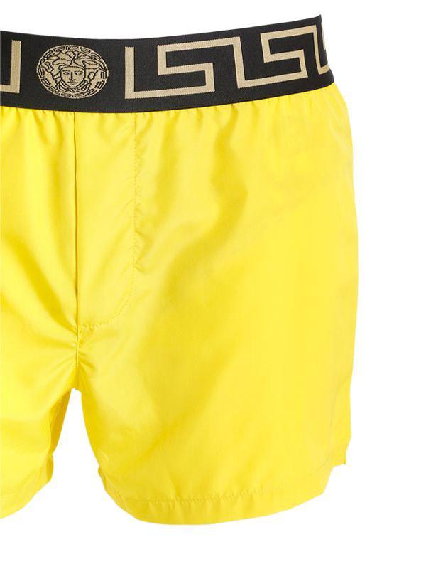 versace swim shorts yellow