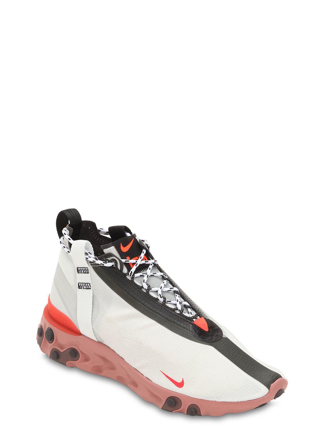 react runner mid wr ispa ripstop sneakers