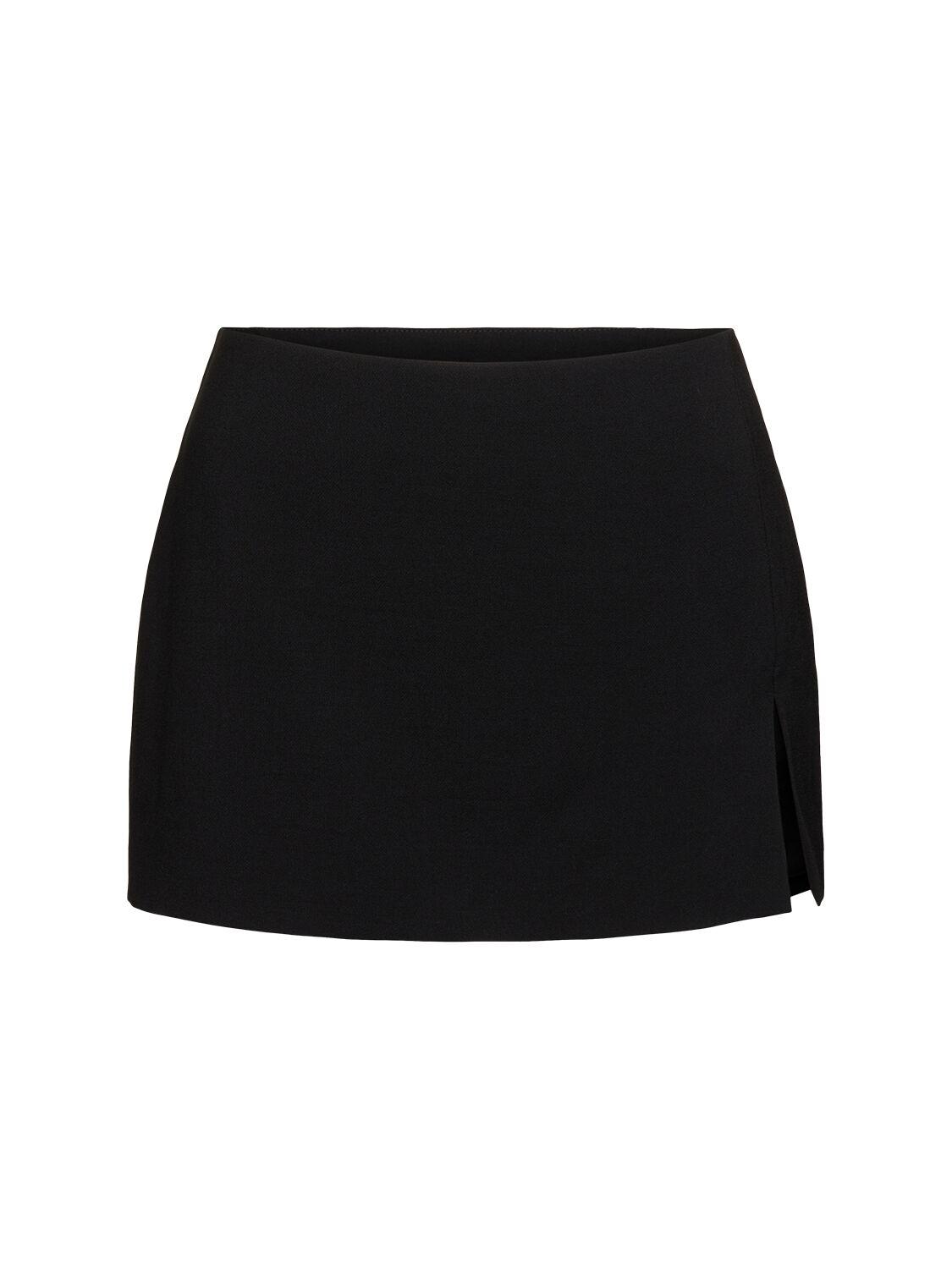 Acne Studios レディース ブラック ウールブレンドミニスカート スカート