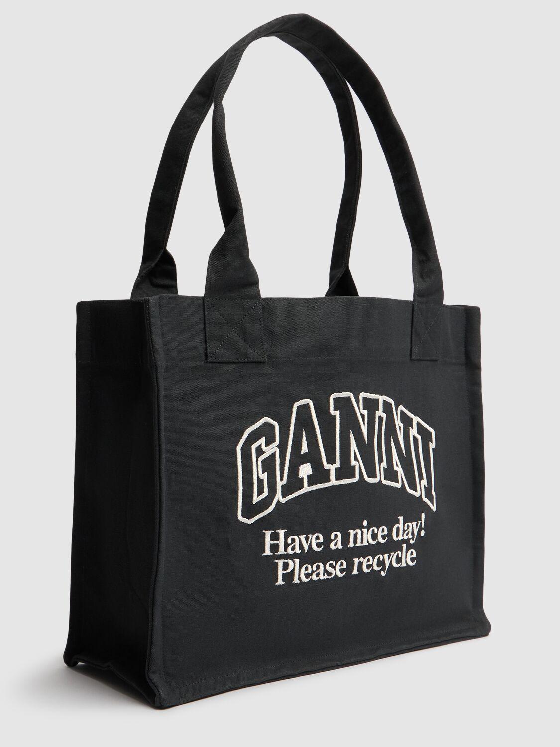 ★Ganni★ Small Gani Boo Tote Bag Icy Blue A6335297 MUSINSA | GANNI Small Gani Boo Tote Bag - Icy Blue / A6335297