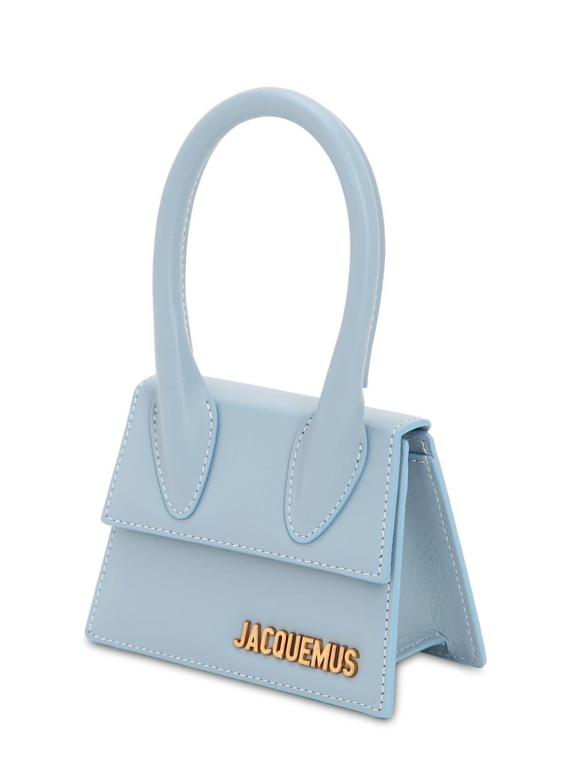 Jacquemus Le Chiquito Leather Bag in Light Blue (Blue) - Lyst