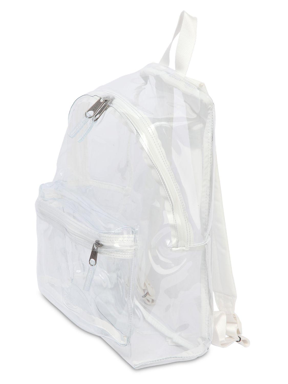 Eastpak 24l Pvc Transparent Backpack in White Lyst