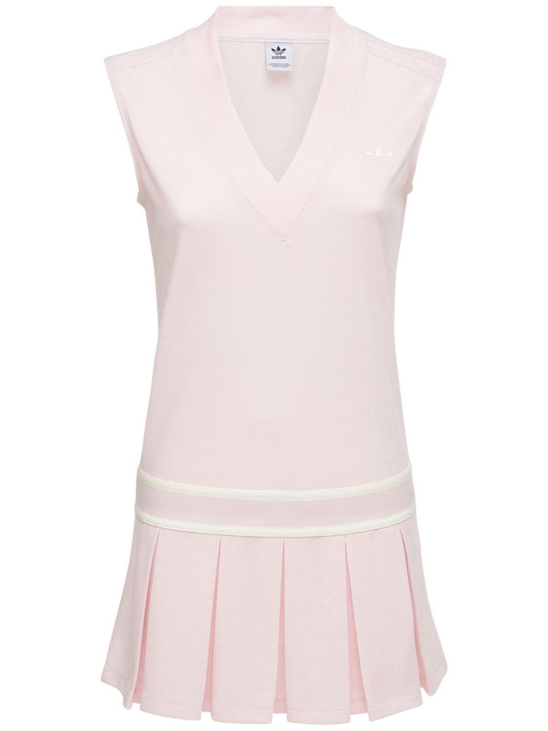 Onzuiver plus rouw adidas Originals Tennis Dress in Pink | Lyst