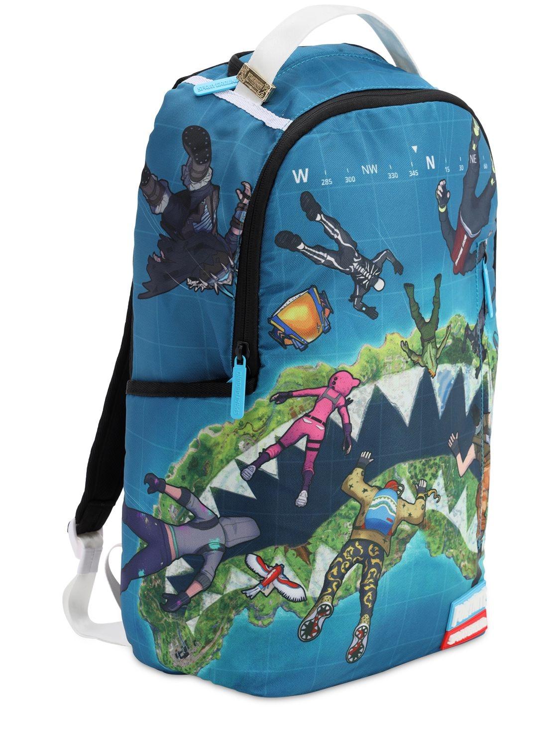 Sprayground Fortnite Island Backpack in Blue for Men | Lyst