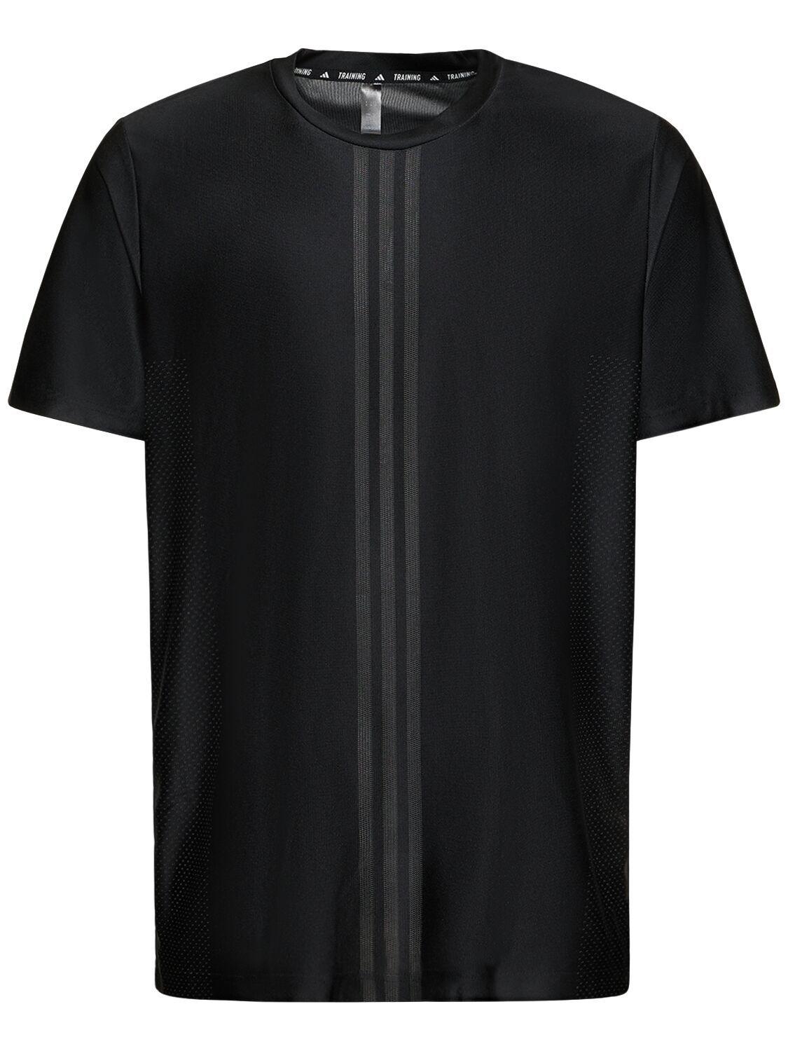 adidas Originals Hiit T-shirt With Mesh Inserts in Black for Men | Lyst