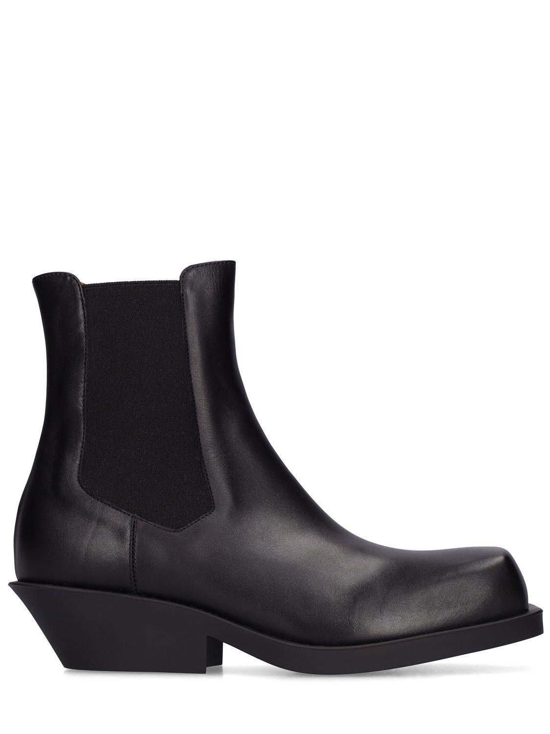 marni leather ankle boots