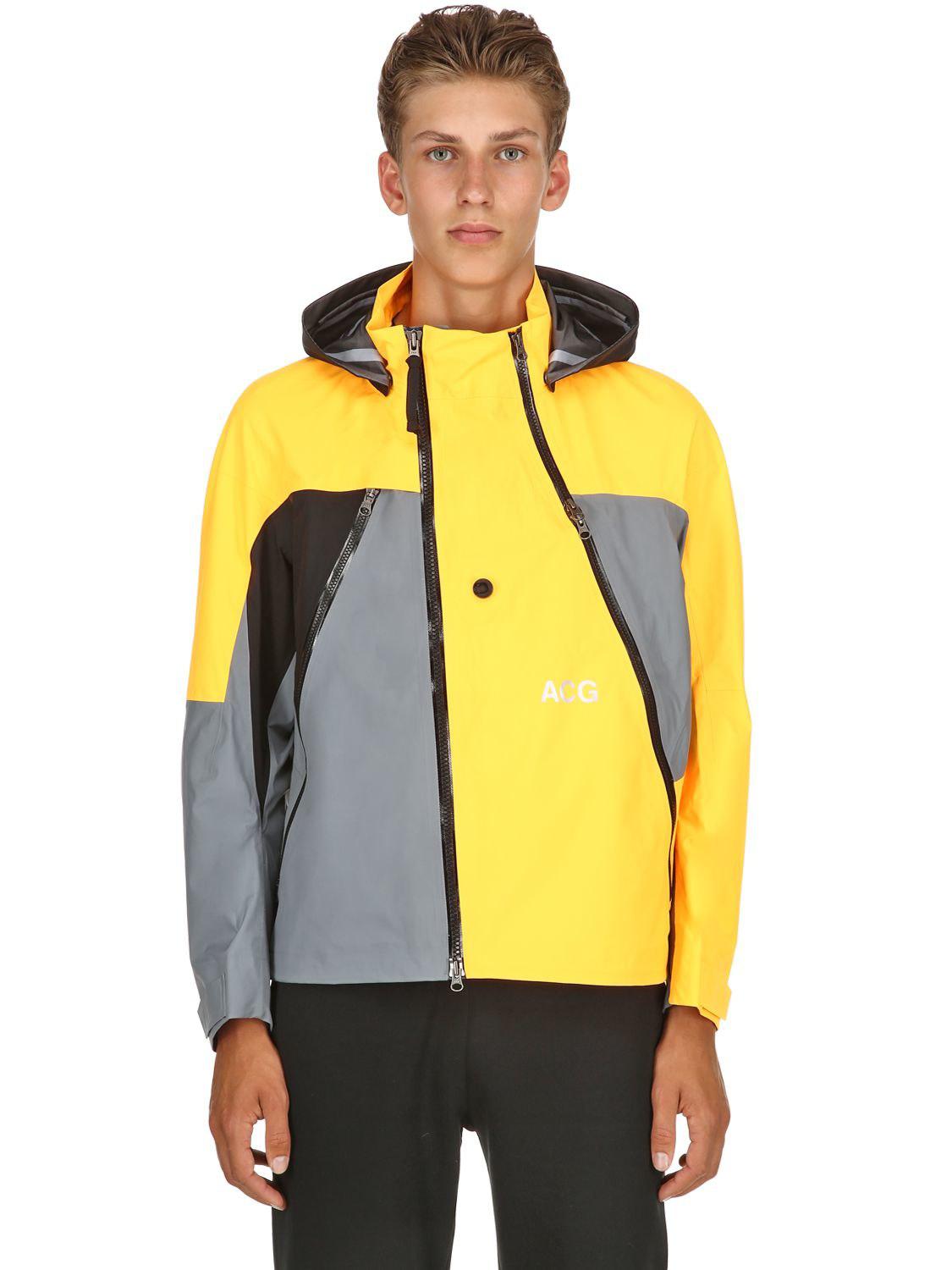 nike acg gore tex jacket yellow
