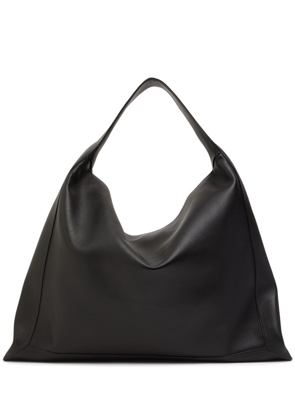 Bottega Veneta レディース ブラック Large Hop レザーショルダー 
