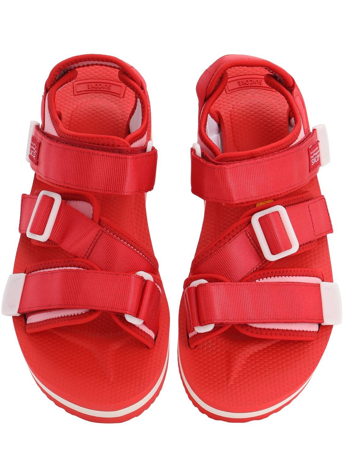 Suicoke Kisee-vpo Sandals in Red/Pink (Red) - Lyst