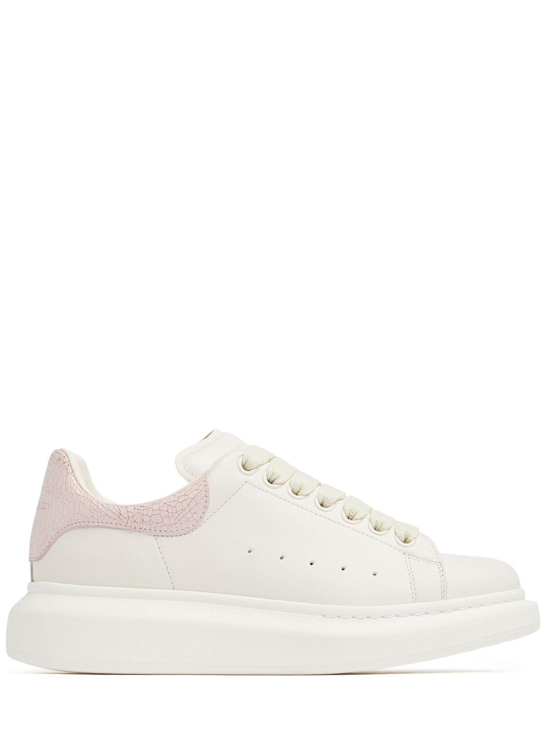 Alexander McQueen レディース ホワイト オーバーサイズレザー 