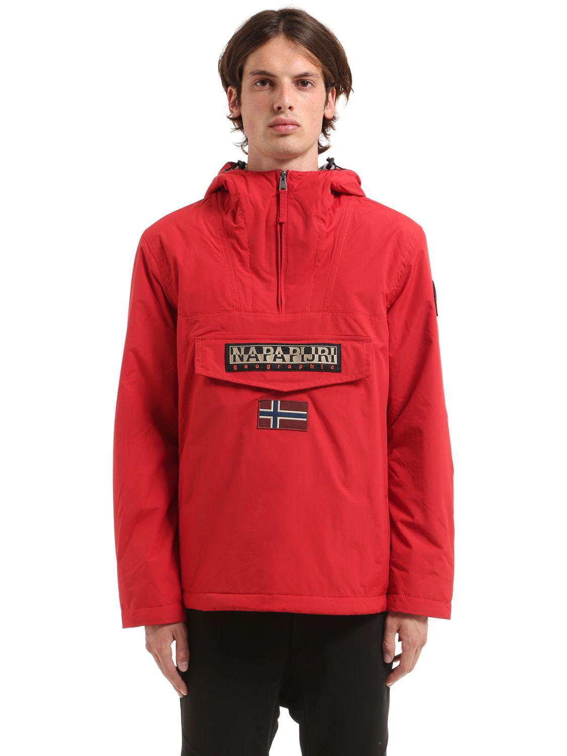 napapijri red rainforest jacket