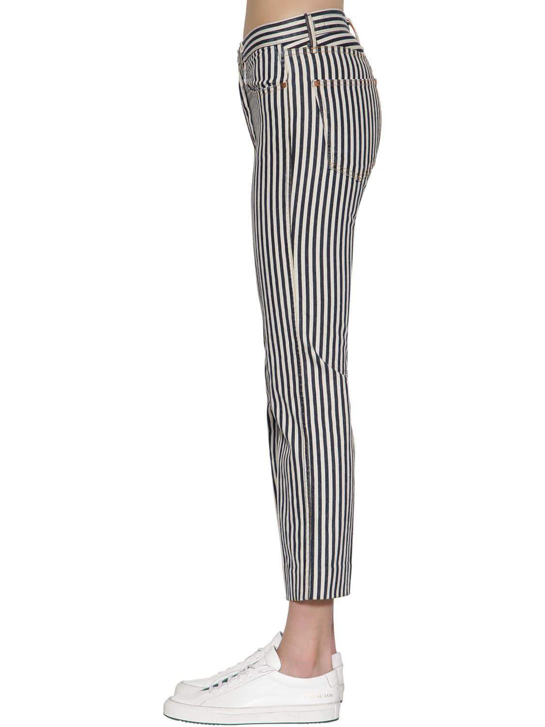 Rag \u0026 Bone Striped Vintage Straight 