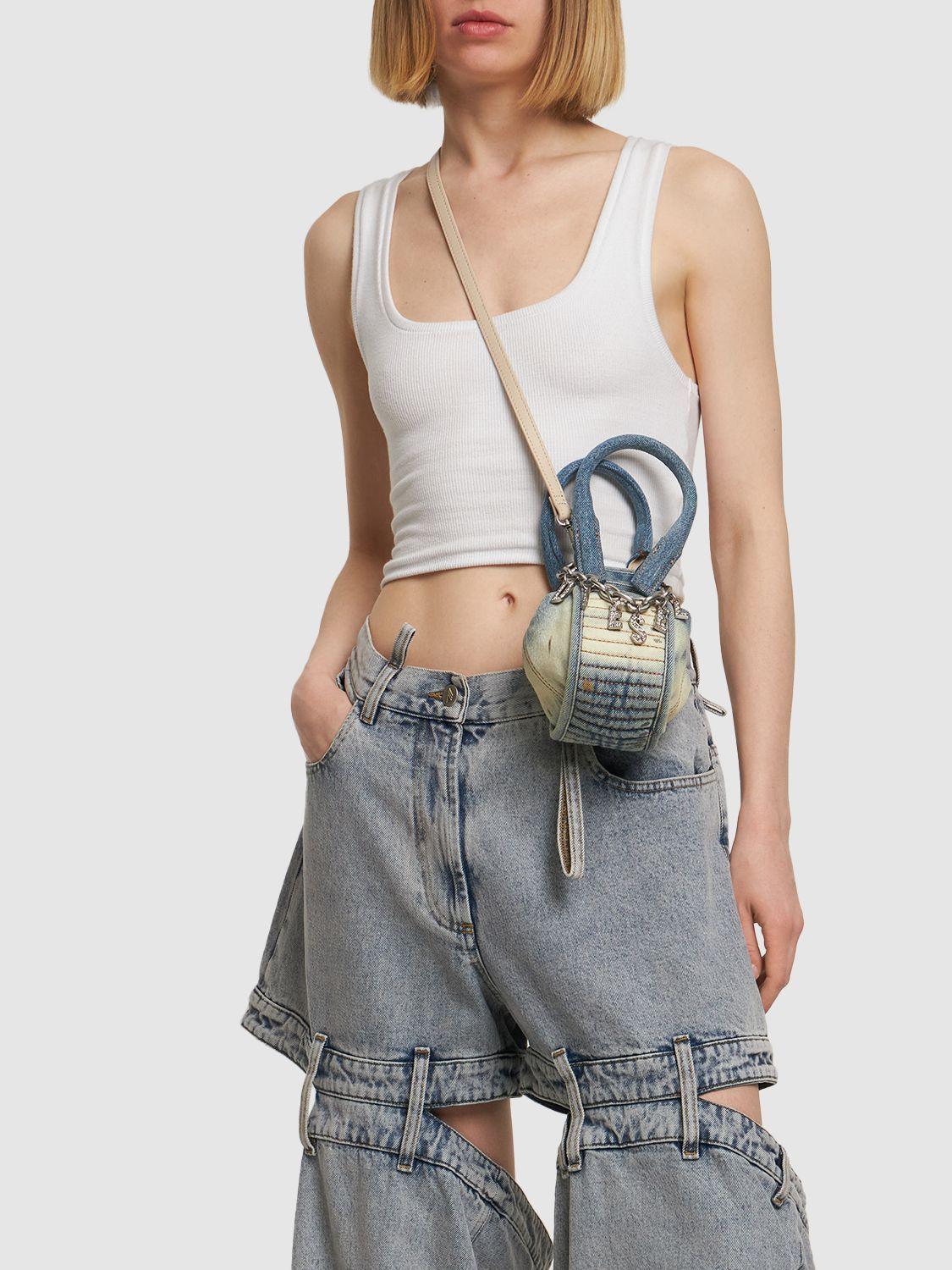 ハンドバッグ D-Vina-XXS Handbag Women's D-Vina-XXS - Slouchy micro bag in solarised denim
