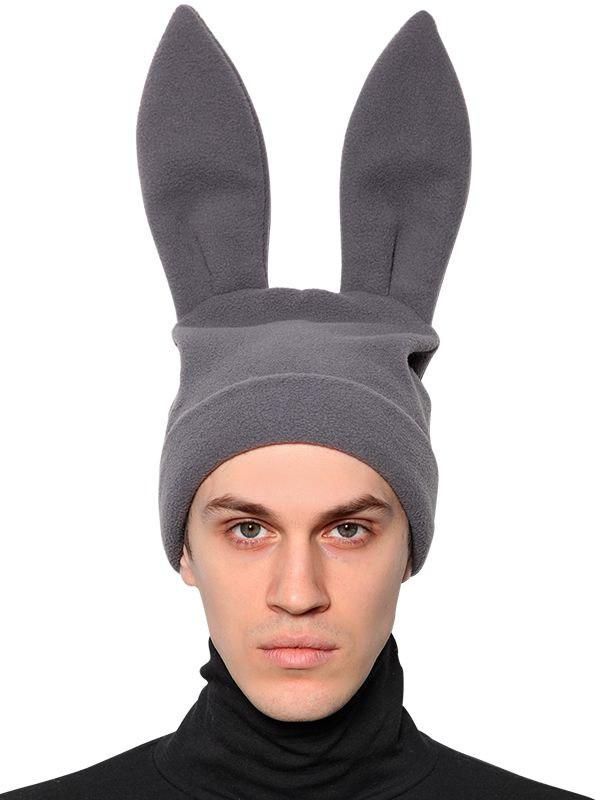 Comme des Garçons Rabbit Ears Fleece Beanie Hat in Grey (Gray) for Men -  Lyst