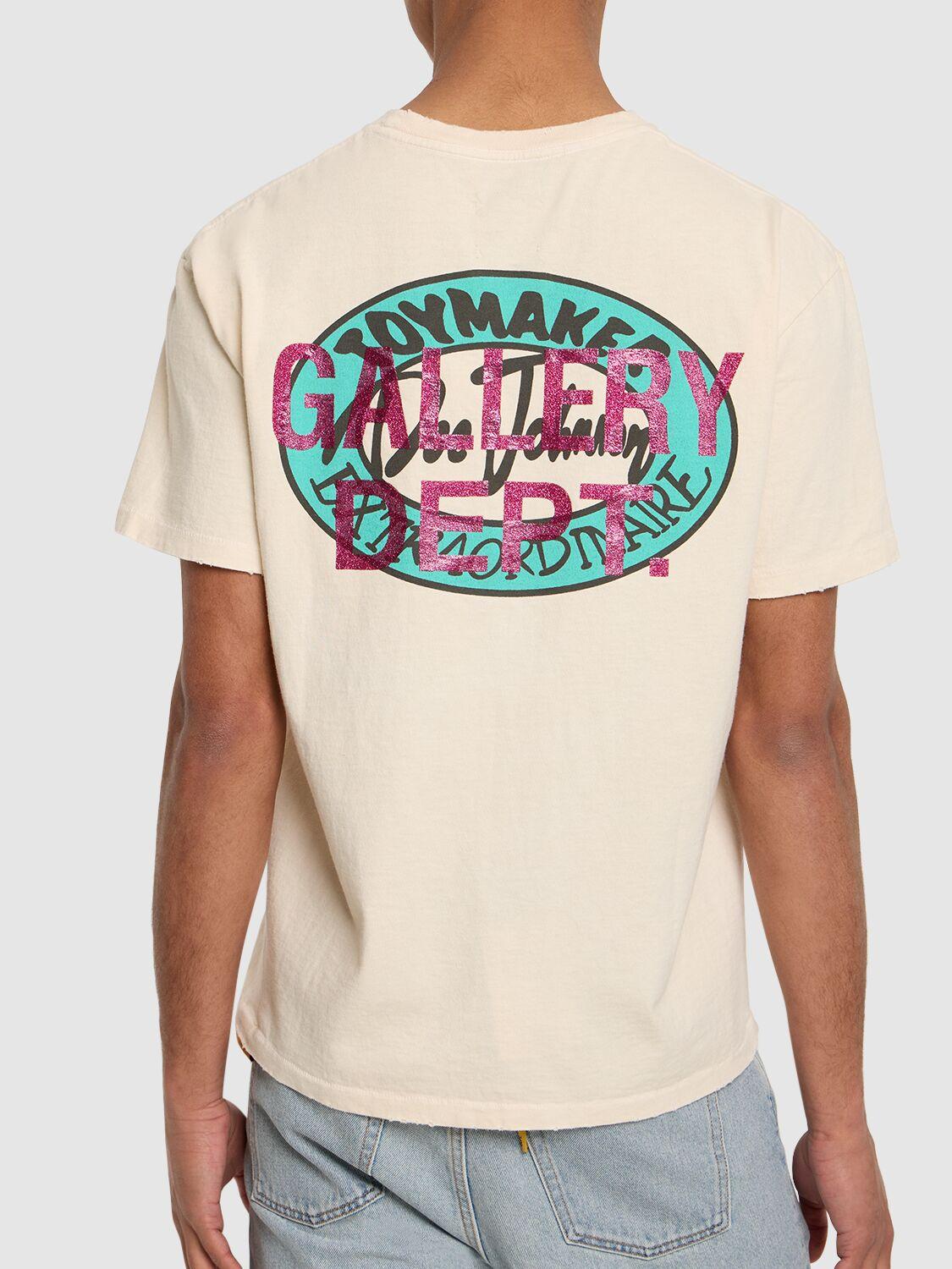 GALLERY DEPT. Dead Batteries Cotton Jersey T-Shirt in Gray