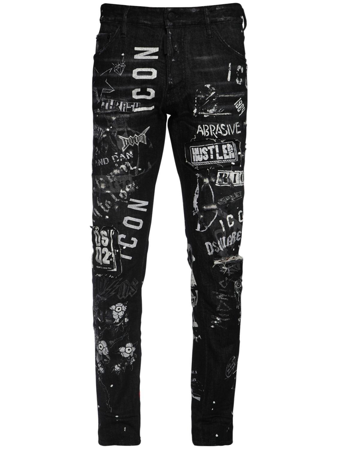 DSquared² Icon Cool Guy Cotton Denim Jeans in Black for Men | Lyst