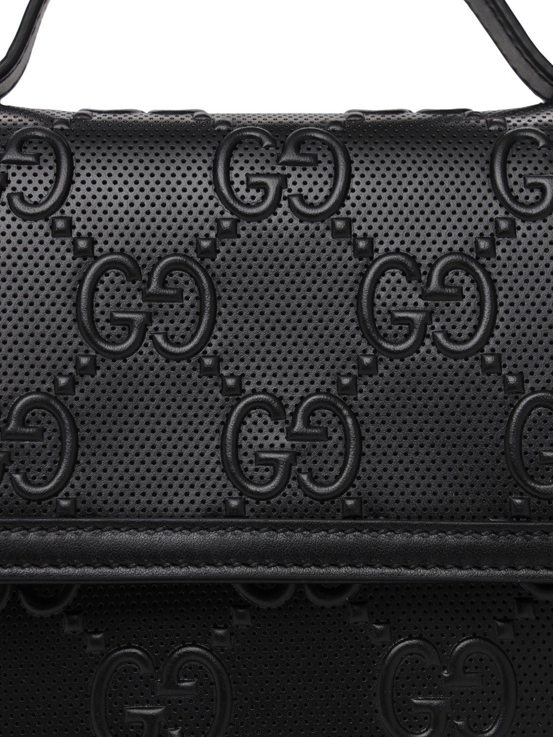 Gucci Black Monogram Messenger Bag (169935) – Luxury Leather Guys