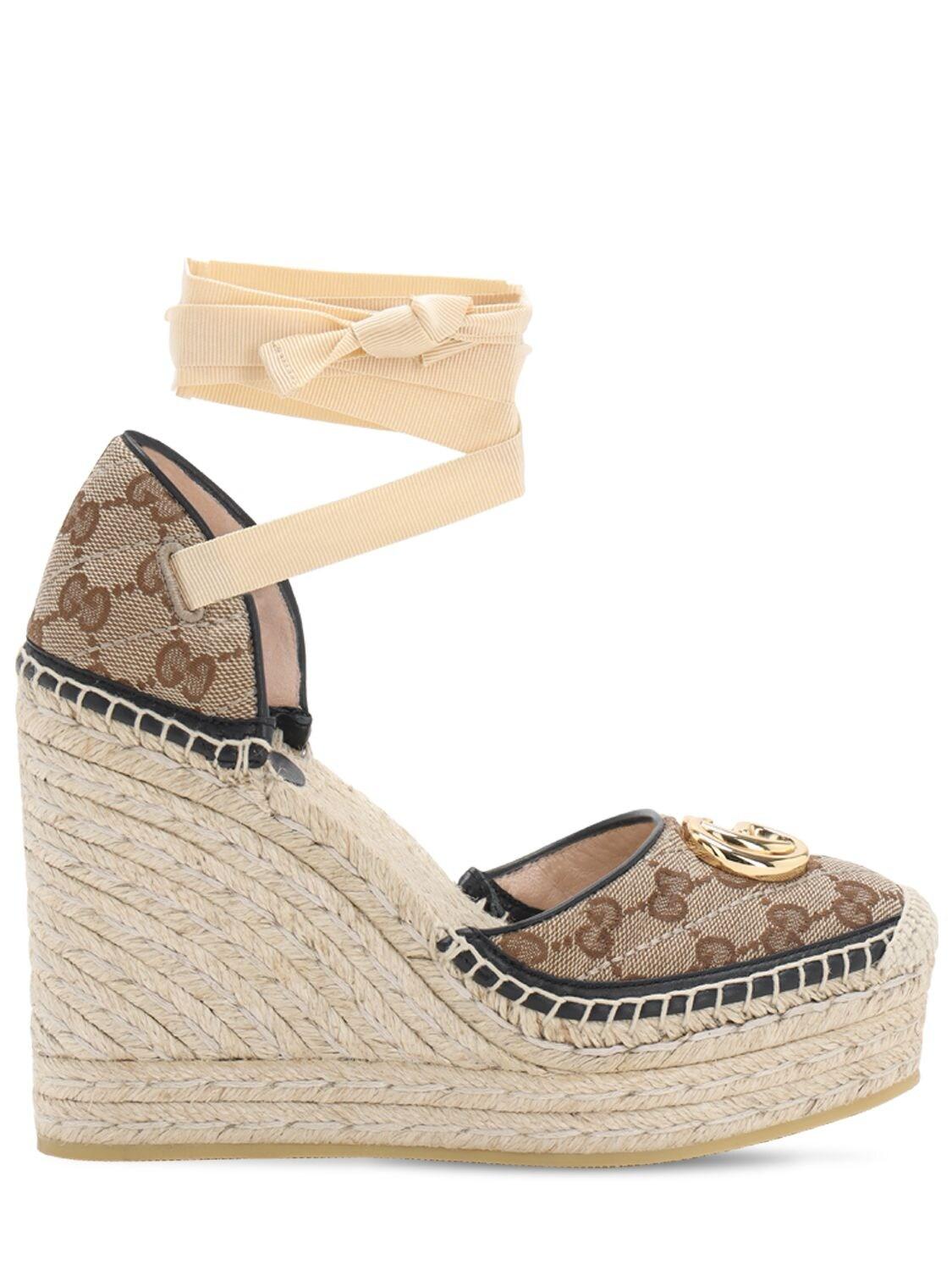 gucci matelasse canvas espadrille