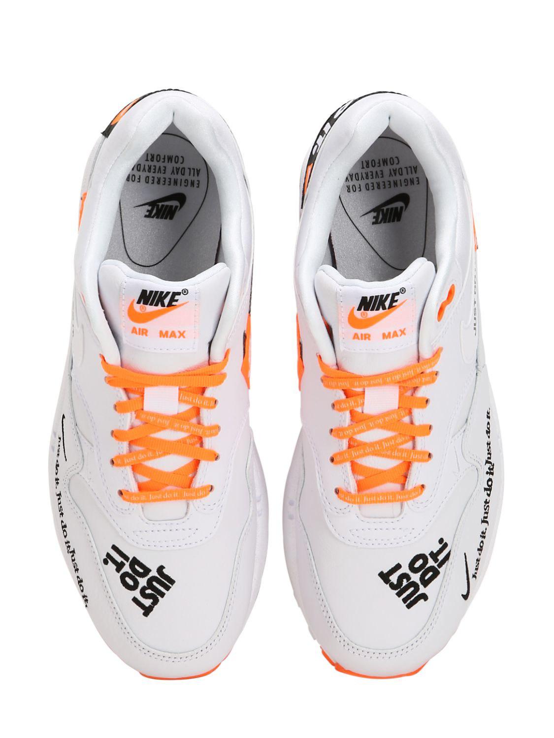 Zapatillas Air Max 1 Just Do It Nike de Cuero de color Blanco para hombre |  Lyst