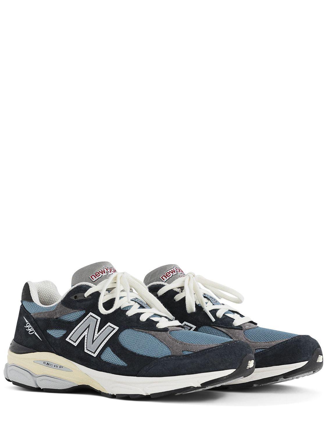 New Balance 990 V3 Sneakers in Blue/Navy (Blue) - Save 5% | Lyst 特販 new blue 27cm v3 990 balance スニーカー