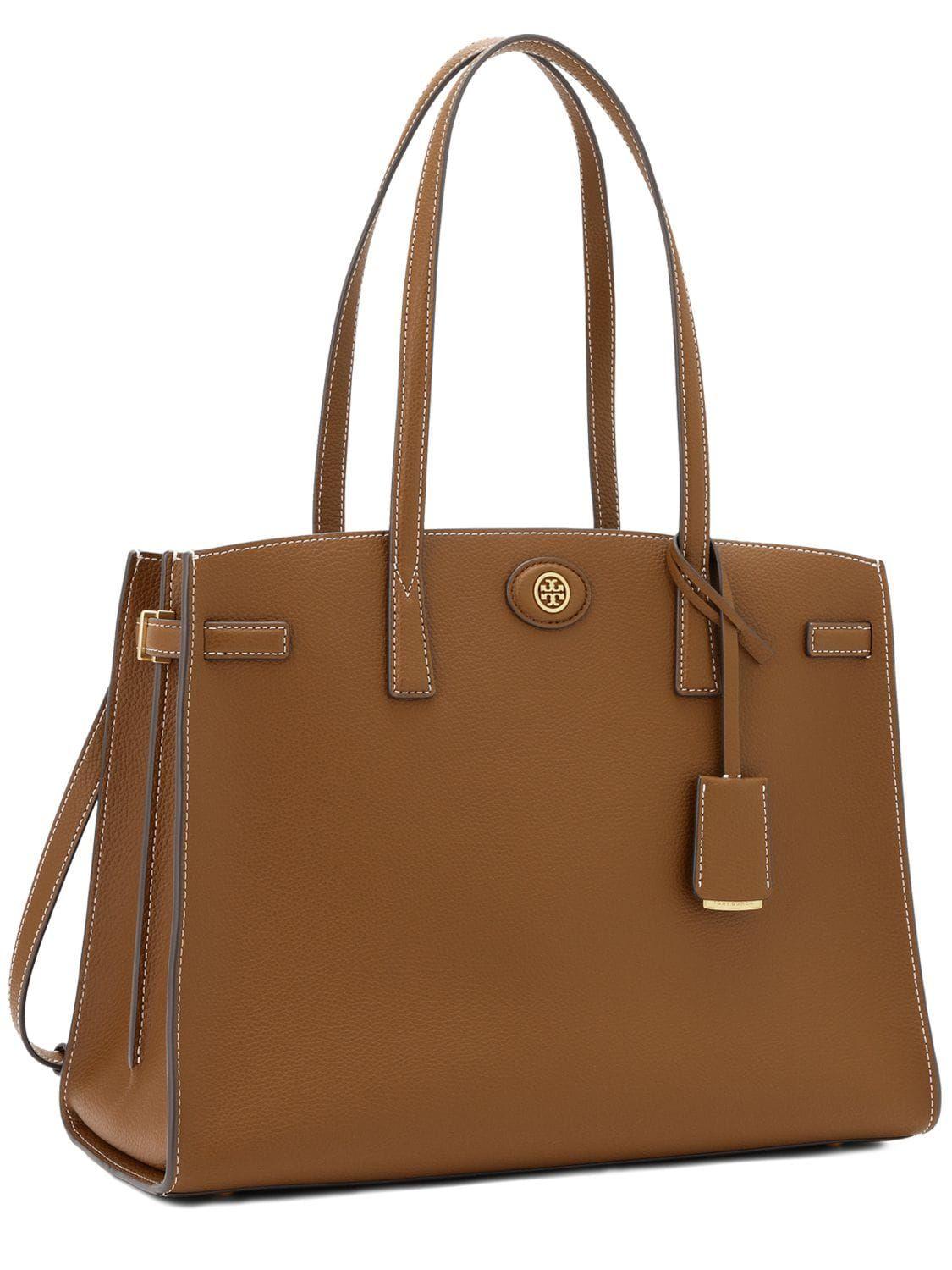Tory Burch Women's Robinson Convertible Shoulder Bag, Bistro Brown, One  Size: Handbags
