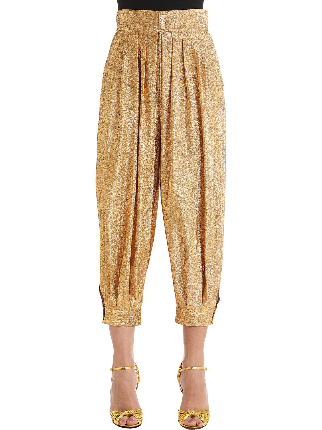 gold gucci pants