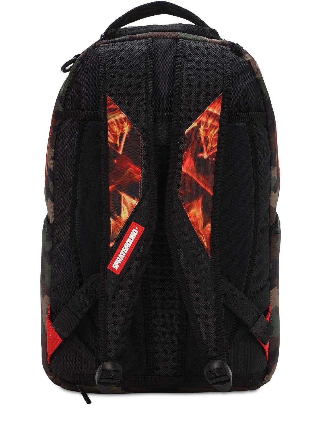 Sprayground NBA LAB Miami Fire Shark Backpack